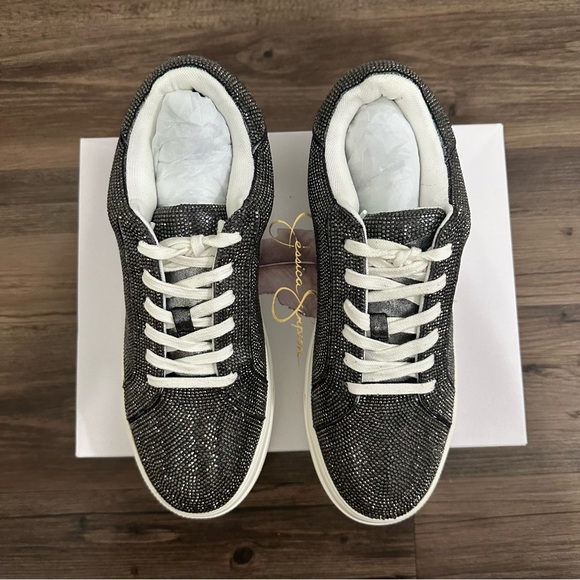 Jessica Simpson Anthracite Charcoal Cherello 2 Platform Sneakers Size 9.5 - Picture 8 of 15